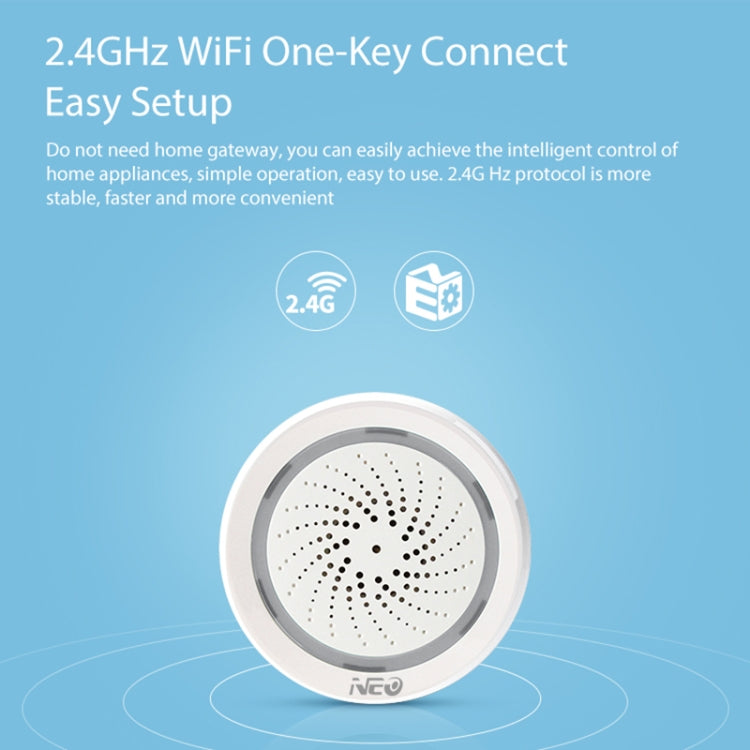 NEO NAS-AB02WT WiFi USB Siren Alarm with Temperature & Humidity Sensor, AB02WT NEO NAS-AB02WT WiFi USB Siren Alarm with Temperature & Humidity Sensor, AB02WT